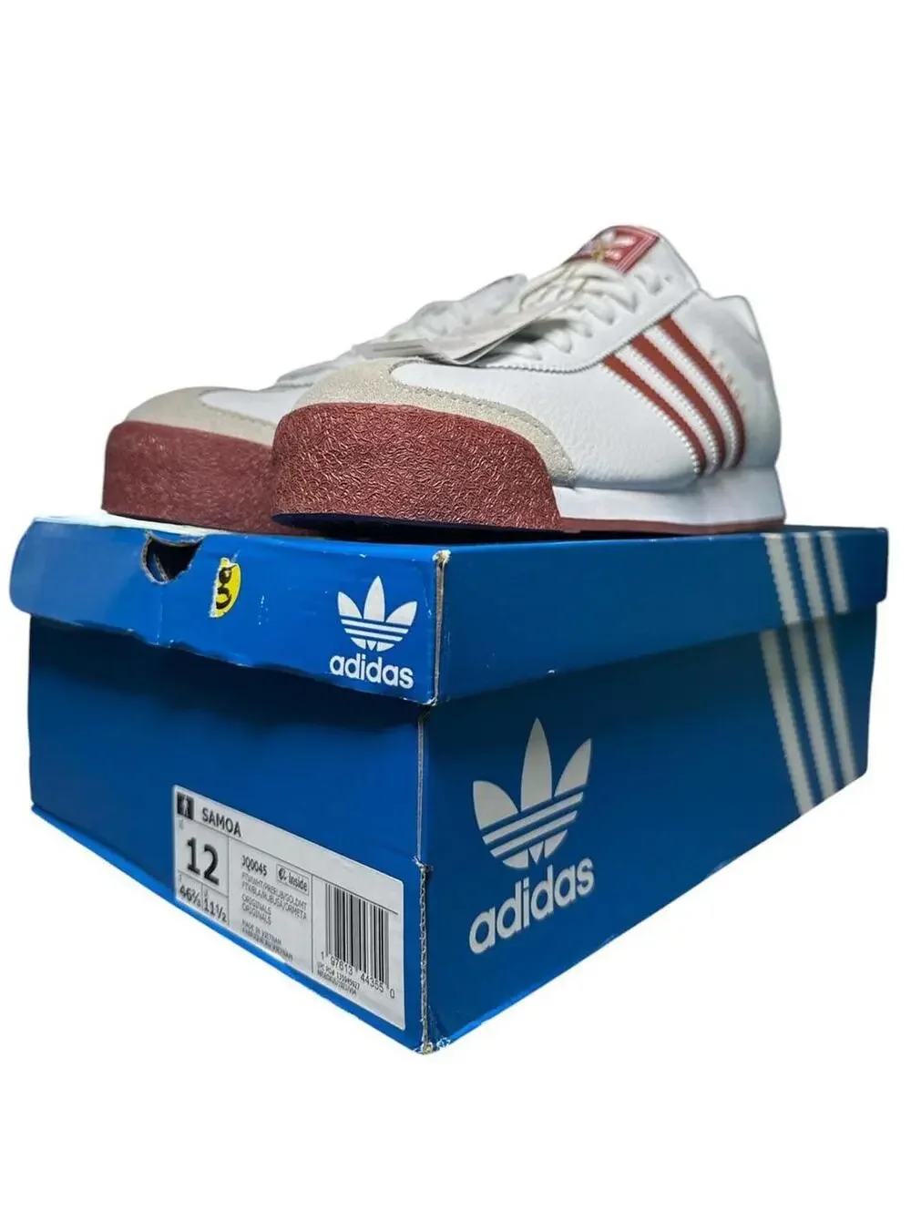 Adidas Originals Samoa White Preloved Ruby Shoes JQ0045 Mens